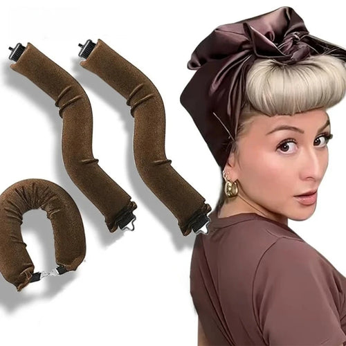 Transform Your Hair Overnight with Our Heatless Curling Rod Headband – Effortless, Natural Curls Without Damage!
