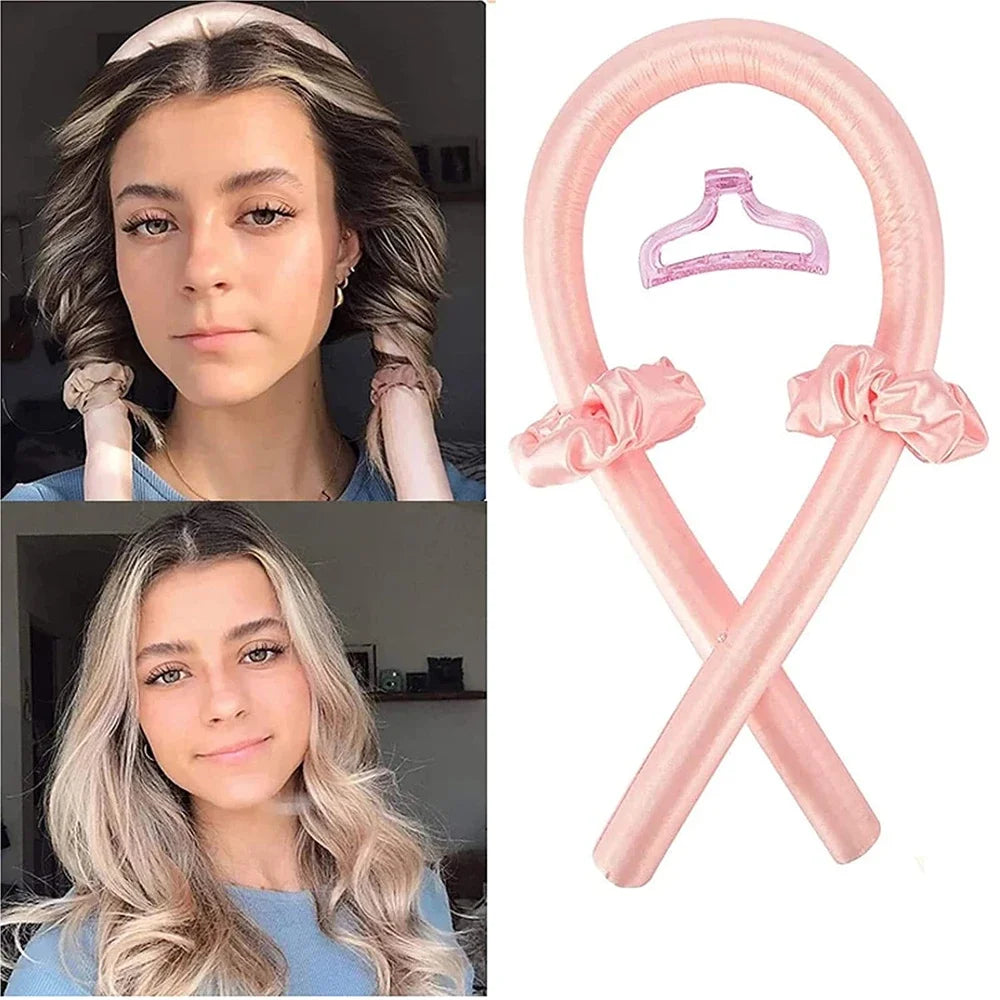 Revolutionary Heatless Curling Rod Headband - Achieve Gorgeous Silk Curls While You Sleep with Our Lazy Hair Curlers!