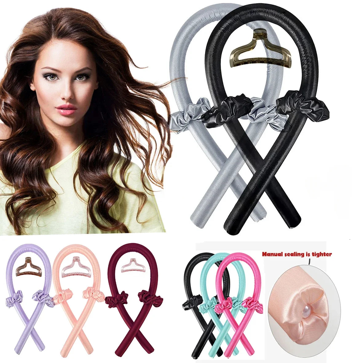 Revolutionary Heatless Curling Rod Headband - Achieve Gorgeous Silk Curls While You Sleep with Our Lazy Hair Curlers!